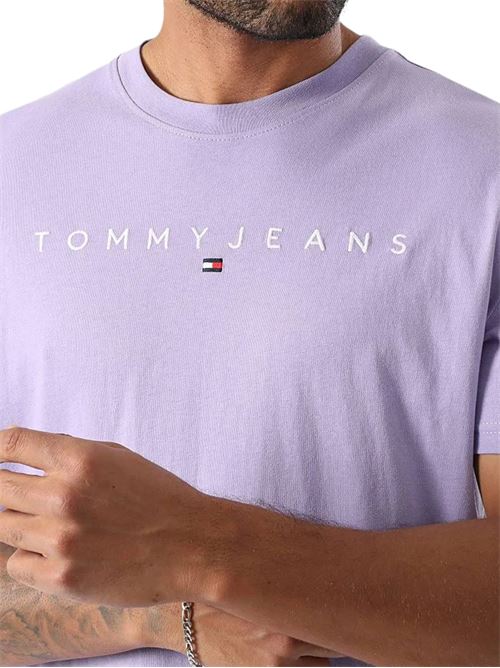 T-shirt viola in cotone Tommy Jeans | DM0DM20744W0E